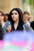 Lourdes Leon revealing a Pink bra while out and about in NY